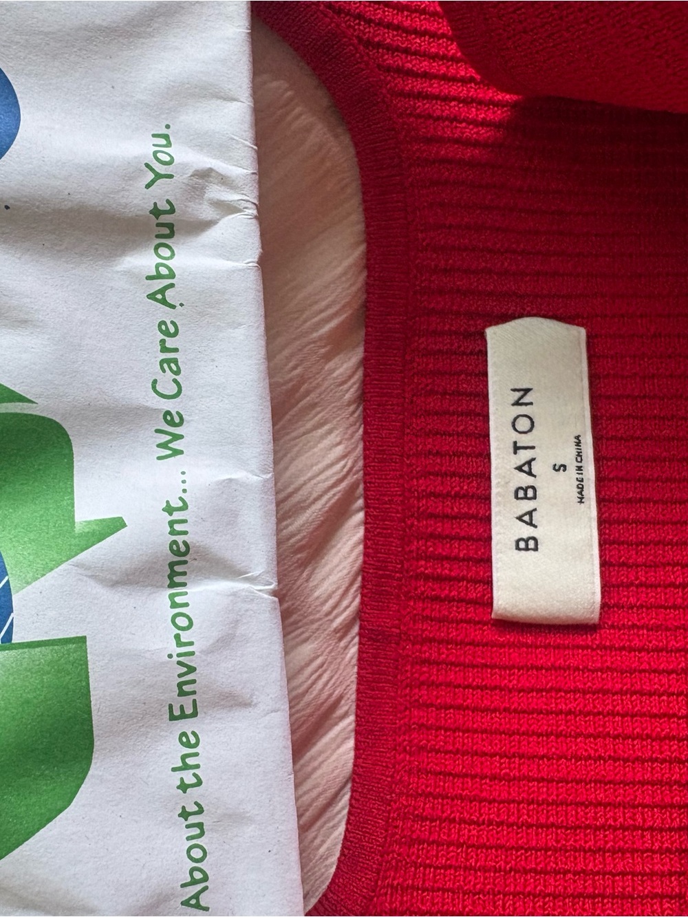 Kids Red Ribbed Tank Top - Brand - Picture 3 of 3